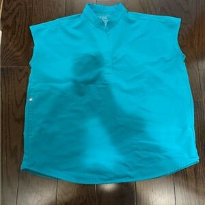 Figs Turquoise Technical Collection Top